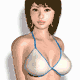 Девушка в бикини (анимированный GIF) (80x80)