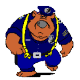 Полицейский пес (анимированный GIF)(80x80)